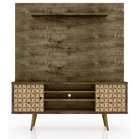 Mid-Century Modern Freestanding Entertainment Center